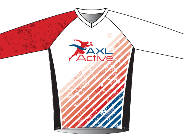 עיצוב חולצת ריצה לנשים שרוול ארוך | AXL Active - ביגוד ממותג קסטום AXL Active