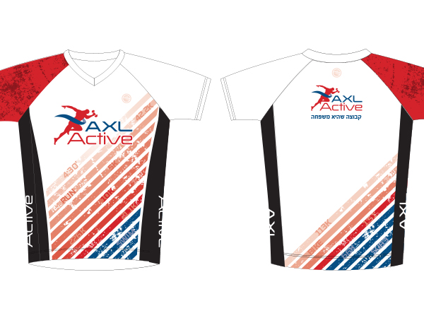 עיצוב גזרת נשים לחולצת ריצה | AXL Active - ביגוד ממותג קסטום AXL Active