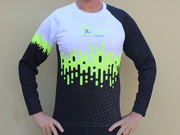 חולצת ריצה ארוכה בייצור קסטום | BGym - ביגוד 2021 לקבוצת BGym ב-3 גרסאות צבע זוהר