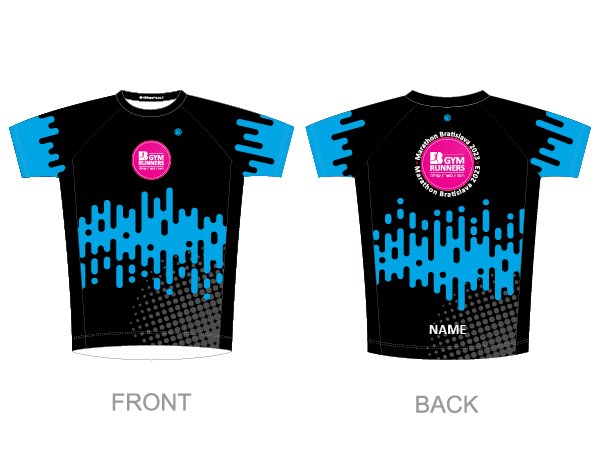 עיצוב חולצת ריצה לגבר | BGym - ביגוד משלחת למרתון ברטיסלבה 2023