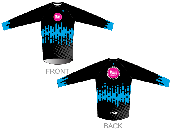 עיצוב חולצת ריצה שרוול ארוך | BGym - ביגוד משלחת למרתון ברטיסלבה 2023