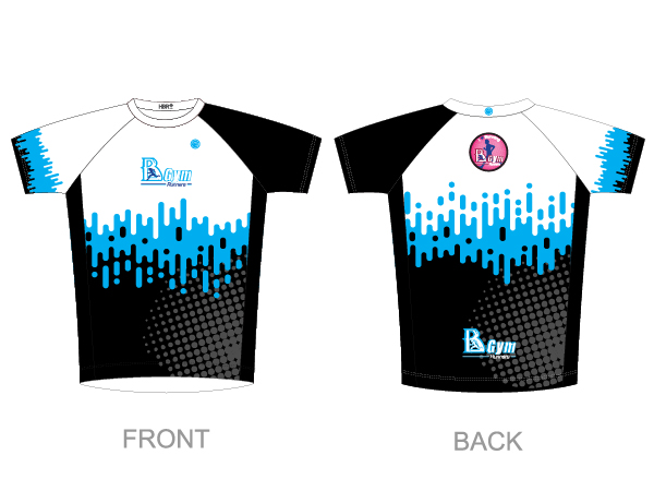 עיצוב חולצת ריצה גברים | BGym - ביגוד 2021 לקבוצת BGym ב-3 גרסאות צבע זוהר