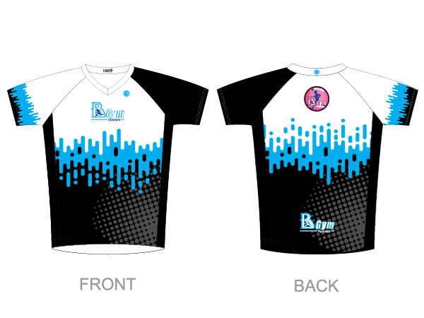 עיצוב חולצת ריצה נשים | BGym - ביגוד 2021 לקבוצת BGym ב-3 גרסאות צבע זוהר