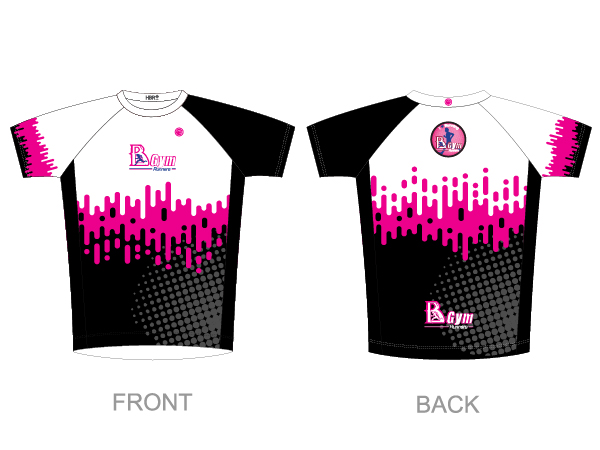 עיצוב חולצת גברים קאסטום | BGym - ביגוד 2021 לקבוצת BGym ב-3 גרסאות צבע זוהר