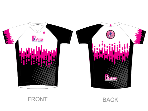 עיצוב חולצת נשים קסטום | BGym - ביגוד 2021 לקבוצת BGym ב-3 גרסאות צבע זוהר