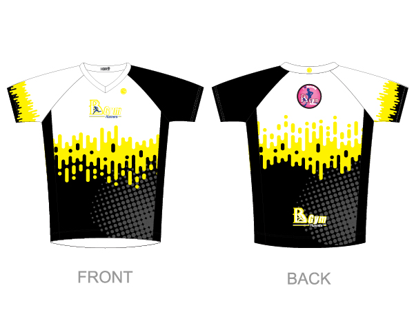עיצוב חולצת ריצה לאשה | BGym - ביגוד 2021 לקבוצת BGym ב-3 גרסאות צבע זוהר