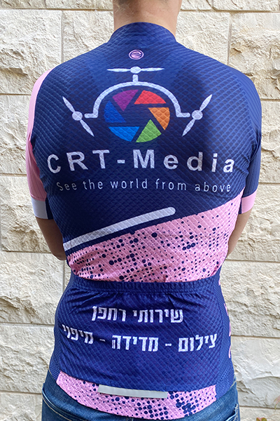 גב חולצת רכיבה CRT-Media | CRT-Media - ביגוד רכיבה CRT-Media