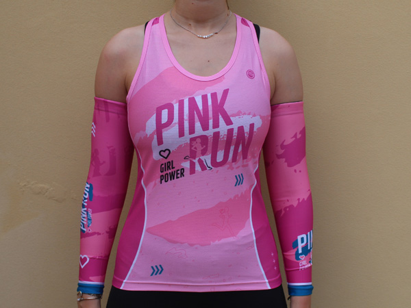 גופיית נשים לריצה | Pink Run - ביגוד ריצה לקבוצת הנשים Pink Run
