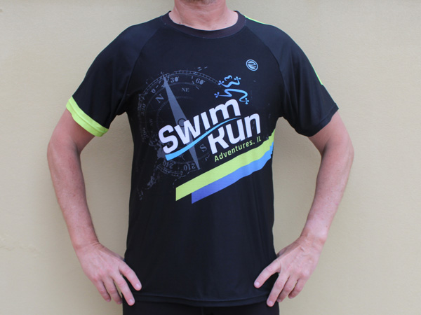 חולצת ריצה גברים | SwimRun Israel - ביגוד ממותג SwimRun Israel