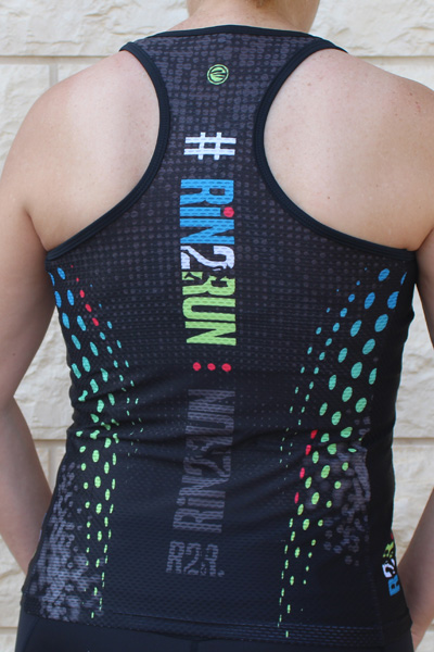גב גופיית נשים | Rin2Run - ביגוד ריצה לקבוצת Rin2Run