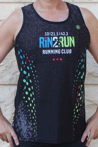 גופיית גברים | Rin2Run - ביגוד ריצה לקבוצת Rin2Run