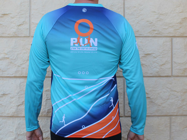 גב חולצת ריצה ארוכה קאסטום | O run - ביגוד קבוצת ORun