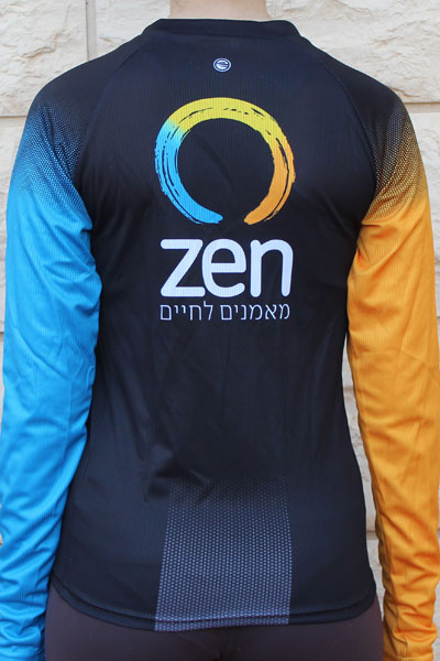 חולצת ריצה ארוכה לנשים | zen מאמנים לחיים - ביגוד קאסטום zen