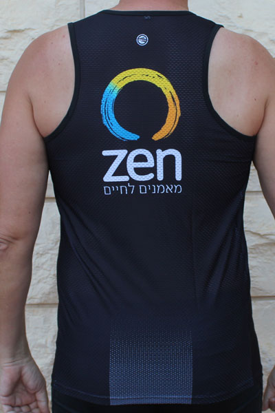 גופיית ריצה עם גב רשת | zen מאמנים לחיים - ביגוד קאסטום zen
