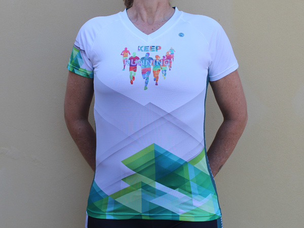 חולצת נשים לריצה | Keep Running - ביגוד בעיצוב אישי קבוצת Keep Running