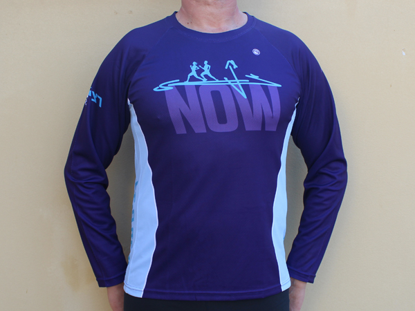 חולצה ארוכה לגברים | Running Now - ביגוד קסטום לקבוצת הריצה Running Now