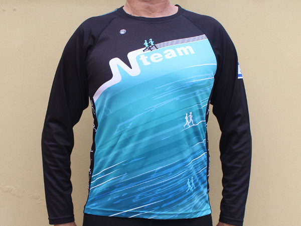 חולצה ארוכה לגבר | NTeam - ביגוד ריצה קסטום לקבוצת Nteam