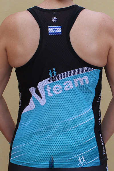 גב גופיית נשים | NTeam - ביגוד ריצה קסטום לקבוצת Nteam