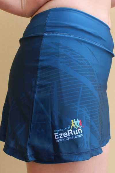 חצאית ריצה בהדפסת קסטום | EzeRun - ביגוד קאסטום קבוצת EzeRun