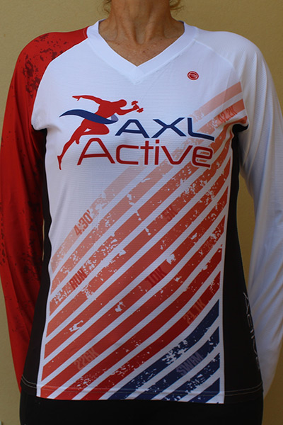 חולצת ריצה נשים ארוכה | AXL Active - ביגוד ממותג קסטום AXL Active