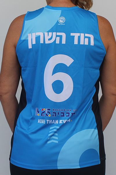 גופיית שחקנית | איגוד הכדורשת הישראלי - ביגוד כדורשת למשחקי המכביה
