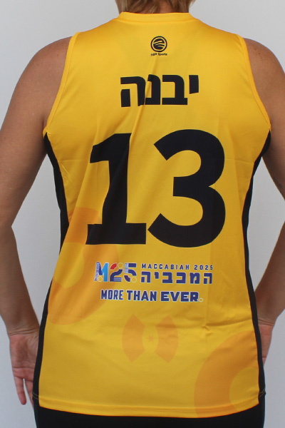 גופיית שחקנית | איגוד הכדורשת הישראלי - ביגוד כדורשת למשחקי המכביה