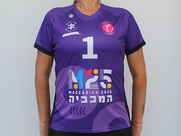 חולצת שחקנית | איגוד הכדורשת הישראלי - ביגוד כדורשת למשחקי המכביה