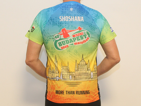 חולצת ריצה למרתון בודפשט | RUNNING B7 - ביגוד ריצה לקבוצת RUNNING B7