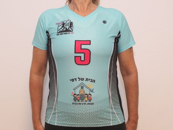 חולצת שחקנית קאסטום | הפסגה - ביגוד כדורשת לקבוצת הפסגה