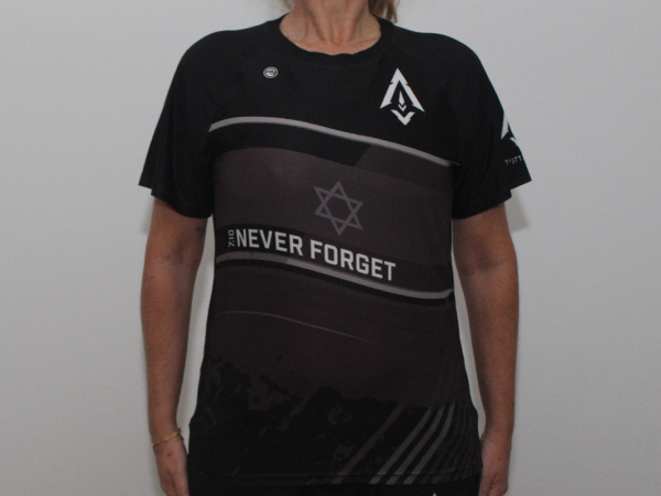 חולצת ריצה ירדן עובדיה | חוד החנית - ביגוד אישי לירדן עובדיה למרוץ הספרטניון