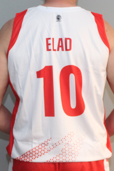 גופיית כדורסל קסטום בהירה | משרד הביטחון - ביגוד לקבוצת הכדורסל, מחוז צפון