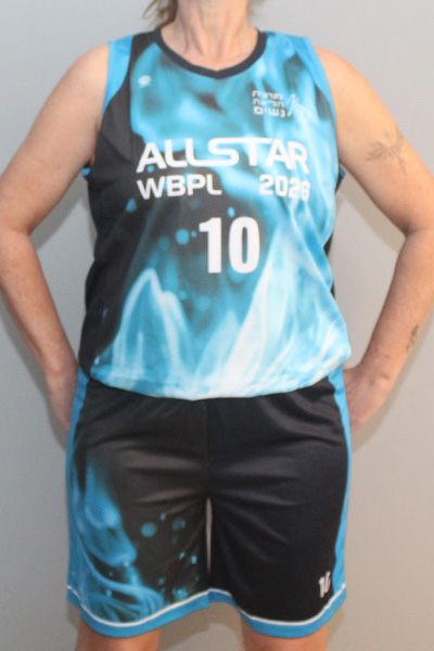 סט כדורסל קאסטום - גופיה ומכנס | מנהלת הליגה נשים - ביגוד משחק האולסטאר לנשים, 2026