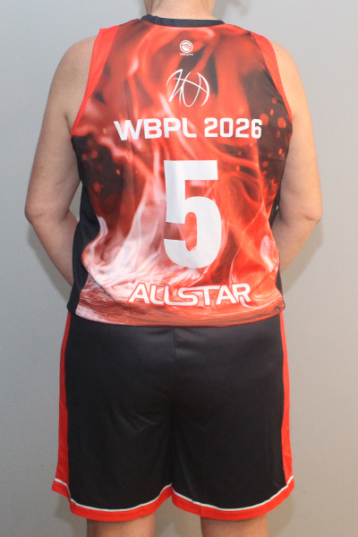 סט כדורסל קאסטום - גופיה ומכנס | מנהלת הליגה נשים - ביגוד משחק האולסטאר לנשים, 2026