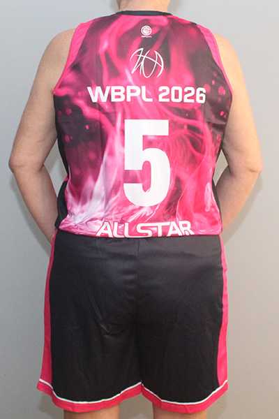 סט כדורסל קאסטום - גופיה ומכנס | מנהלת הליגה נשים - ביגוד משחק האולסטאר לנשים, 2026