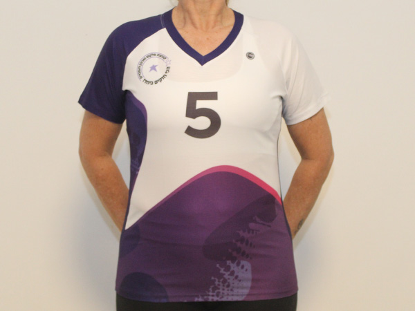 חולצת קסטום לשחקנית | סלקום - ביגוד לנבחרת הכדורשת של חברת סלקום