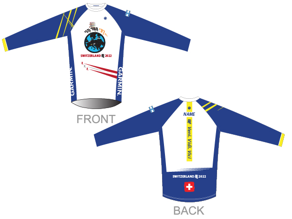עיצוב חולצת ריצה ארוכה | רצי100מני - ביגוד משלחת למרתון. שוויץ 2022
