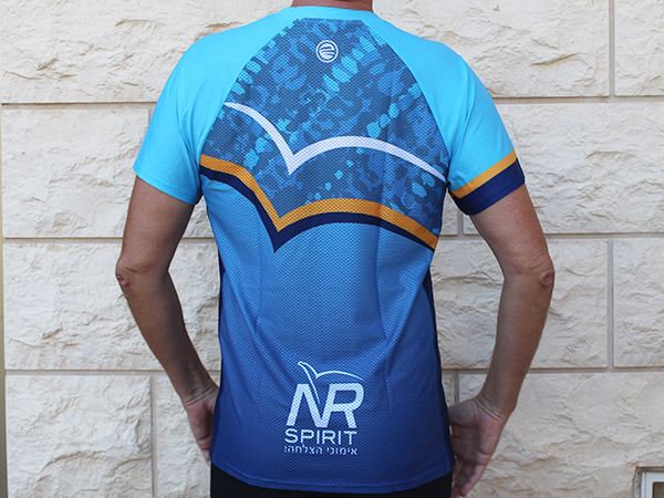 גב חולצה קצרה לגברים | NR Spirit - ביגוד ריצה קאסטום לקבוצת NR Spirit