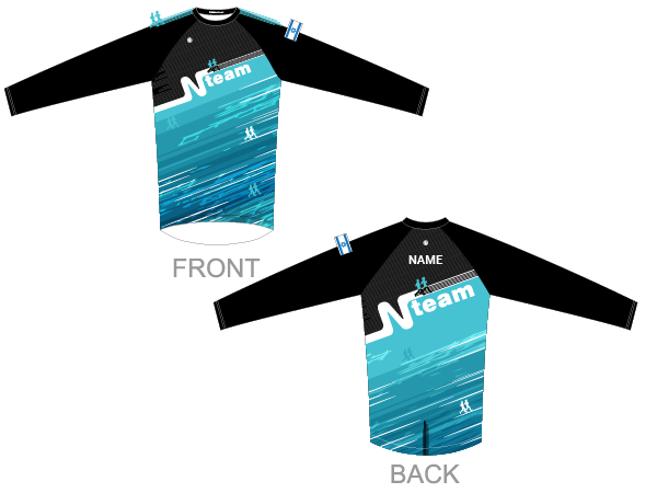 עיצוב חולצה ארוכה | NTeam - ביגוד ריצה קסטום לקבוצת Nteam