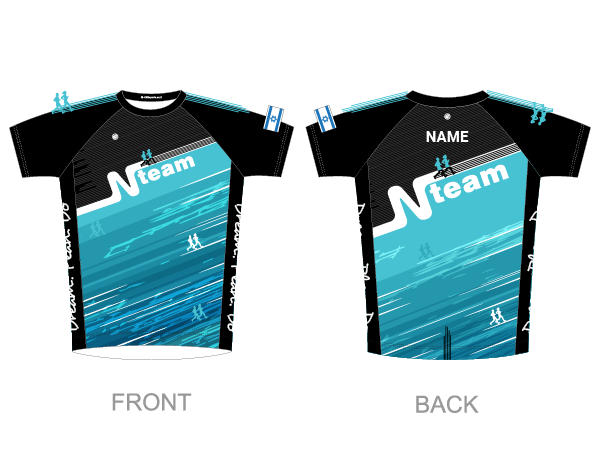 עיצוב חולצת גברים | NTeam - ביגוד ריצה קסטום לקבוצת Nteam