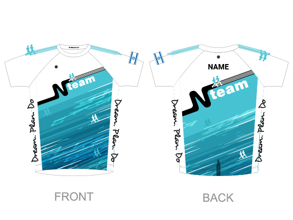 עיצוב חולצת ריצה NTeam | NTeam - ביגוד ריצה קסטום לקבוצת Nteam