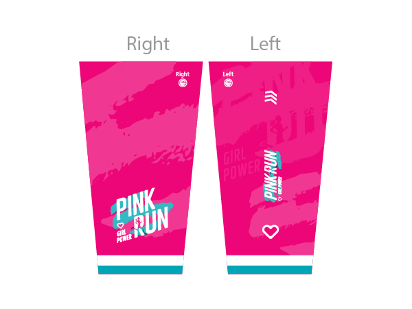 עיצוב שרוולי ידיים | Pink Run - ביגוד ריצה לקבוצת הנשים Pink Run