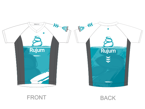 עיצוב חולצה קצרה, נשים | Rujum - ביגוד ריצה במיתוג חברה Rujum