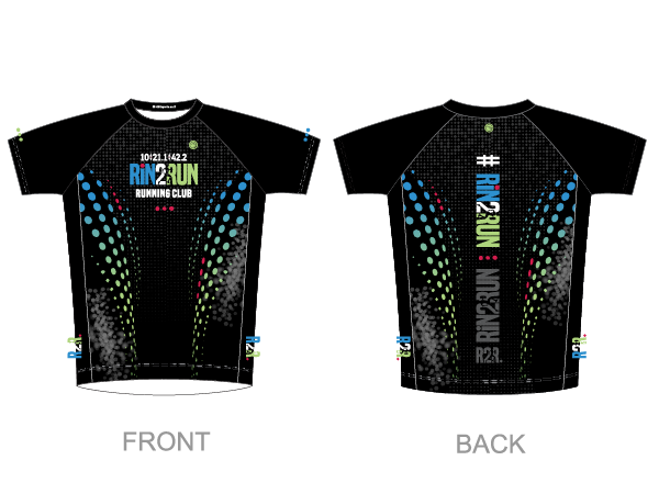 עיצוב חולצת ריצה לגברים | Rin2Run - ביגוד ריצה לקבוצת Rin2Run