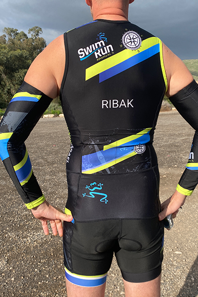 TriSuit עם 2 כיסים אחוריים | SwimRun Israel - ביגוד ממותג SwimRun Israel