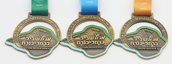 מדליית מרוץ שביל כרמל-כנרת | הדריבק - הפקות בסטודיו הדריבק